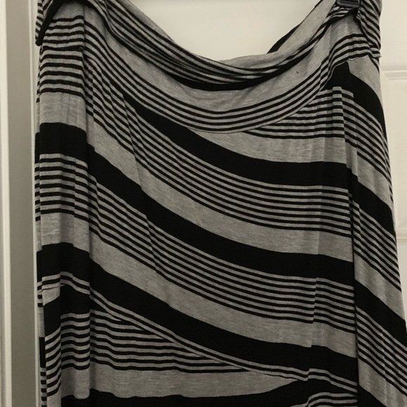 INC maxi skirt black and gray - Picture 2 of 5